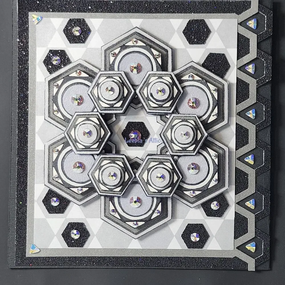 Handmade Dimensional Card - Generic - Masculine - Birthday -  Hello - Hex-Tastic